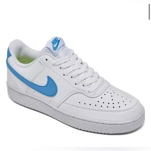 Women's Nike Court Vision Low Next Nature Casual Sneakers Blue Size 7.5